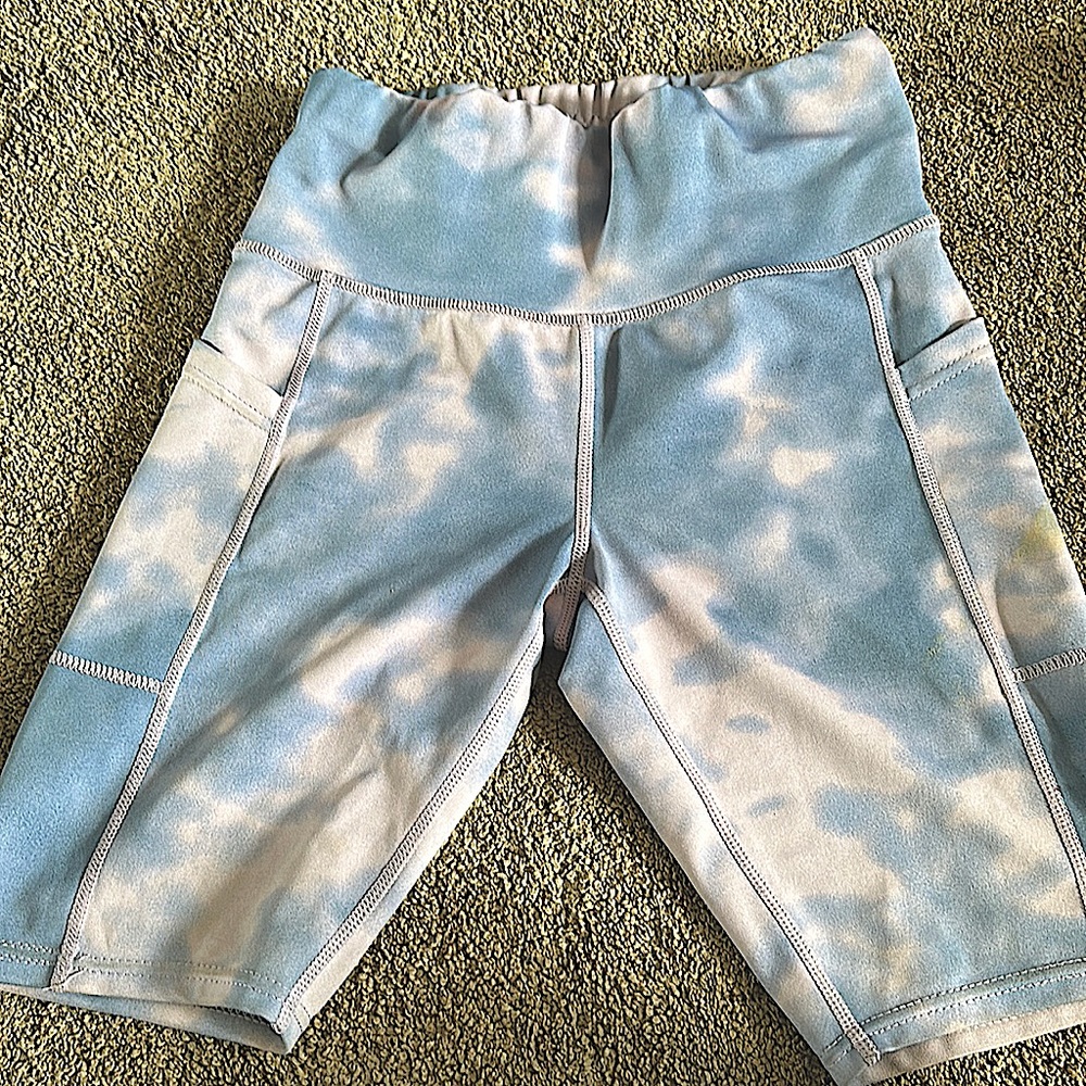 Biker tie-dye shorts